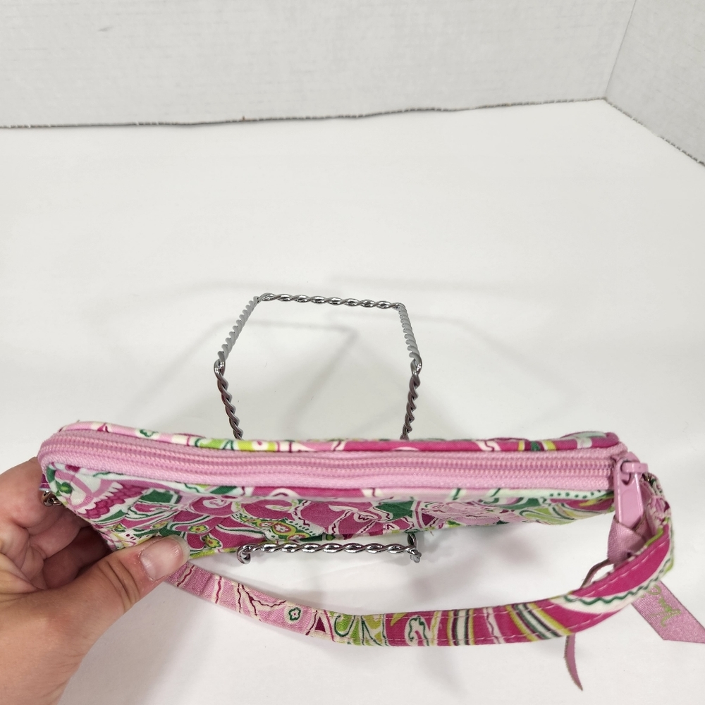 Vera Bradley wristlet pinwheel pink cotton zippered - Picture 2 of 10